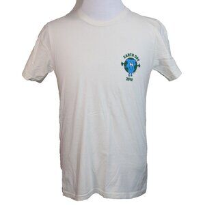 Only NY Conserve and Preserve Earth Day New York T-Shirt White crew USA mens M
